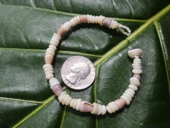 Puka Shell Bracelet Hawaiian Puka Shell Jewelry Puka Shells Beach Bracelet Kauai Puka Shell Bracelet Island Seashell Jewelry Eco Friendly