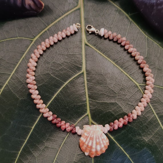 Sunrise Shell Bracelet Shell Bracelet Puka Shell Jewelry Natural Shell Bracelet Kahelelani Shell Jewelry Kauai Sunrise Shells Sunrise Shell