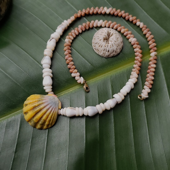Sunrise Shell Lei Kauai Kahelelani Shell Lei Hawaii Shells Beach Jewelry Eco-Friendly Collected Rare Shells Island Mermaid Sunrise Shell