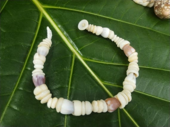 Puka Shell Bracelet Hawaiian Puka Shell Jewelry Puka Shells Beach Bracelet Kauai Puka Shell Bracelet Island Seashell Jewelry Eco Friendly