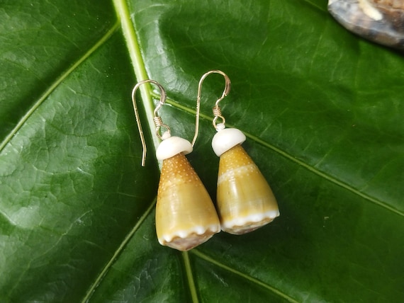 Puka Shell Earrings Hawaiian Style Jewelry  Kauai Mermaids Earrings Puka Shell Jewelry Puka Shell Earrings Hawaii Shell Jewelry Puka Shells