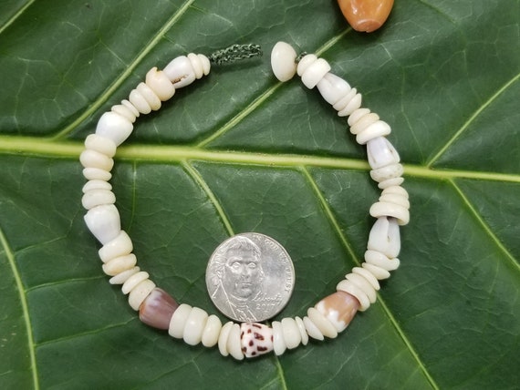 Puka Shell Bracelet Hawaiian Puka Shell Jewelry Puka Shells - Beach Bracelet Kauai Puka Shell Bracelet Island Seashell Jewelry- Eco Friendly