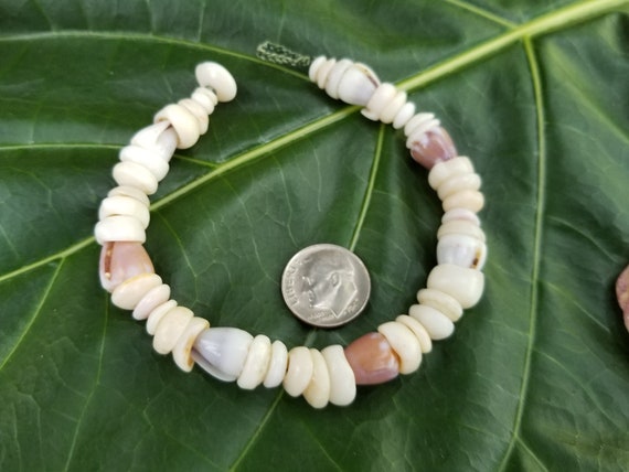 Puka Shell Bracelet Hawaiian Puka Shell Jewelry Puka Shells - Beach Bracelet Kauai Puka Shell Bracelet Island Seashell Jewelry- Eco Friendly
