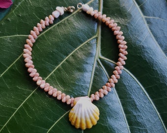 Sunrise Shell Anklet Puka Shell Kahelelani Anklet Mermaids Anklet Beach Anklet Shell Jewelry Hawaiian Jewelry Kauai Kahelelani Shell