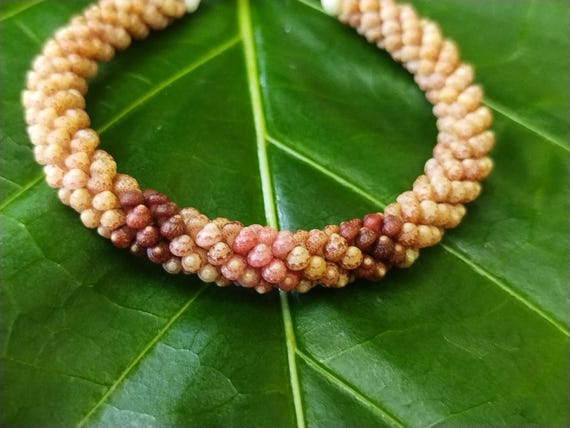 Kahelelani Shell Bracelet - Kauai Beach Jewelry Kauai Shells Rare Kauai Made Hawaiian Style-Eco Freindly Gathered Shell Jewelry Rare Shells