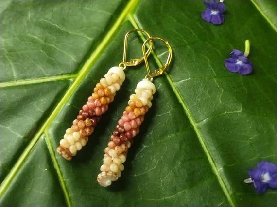 Shell Earrings Kahelelani Shell Earrings Hawaiian Shell Jewelry Kauai Eco Friendly Collected Kauai Shells Island Jewelry Beach Earrings