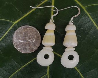 Puka Shell Earrings Hawaiian Style Jewelry  Kauai Mermaids Earrings Puka Shell Jewelry Puka Shell Earrings Hawaii Shell Jewelry Puka Shells