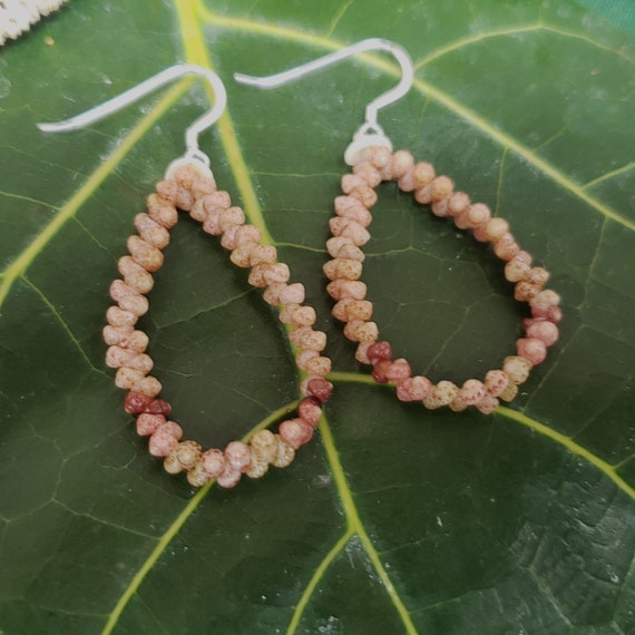 Shell Earrings Kauai Beach Earrings Rare Shells Hoop Earrings Authentic Kauai Kahalelani Shells Jewelry-Eco Freindly Collected Hoop Earrings