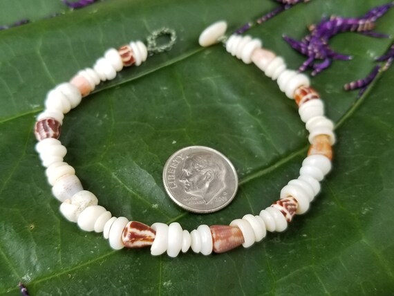 Puka Shell Bracelet Hawaiian Puka Shell Jewelry Puka Shells - Beach Bracelet Kauai Puka Shell Bracelet Island Seashell Jewelry- Eco Friendly