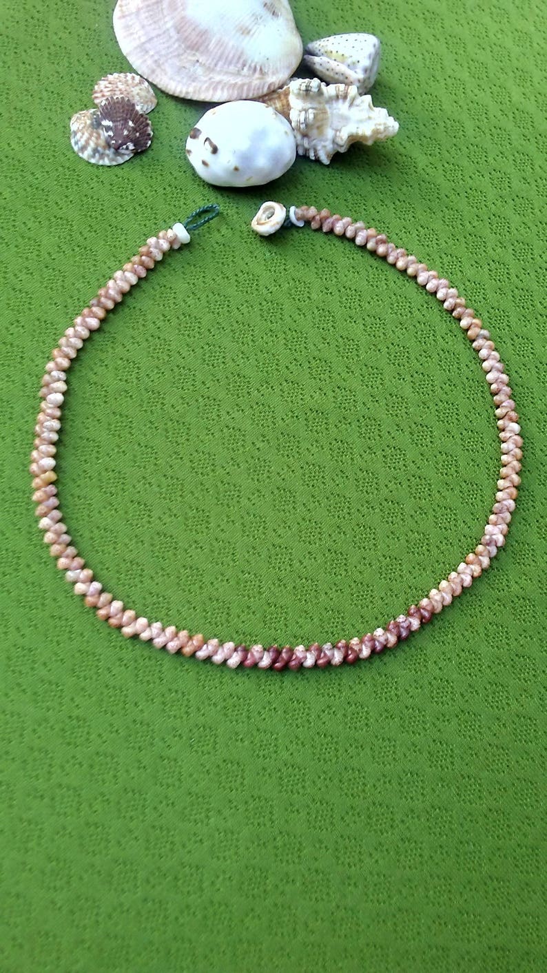 Shell Necklace Kauai Necklace Shell Lei Kauai Shells Shell Necklace Hawaii Shell Jewelry Rare Shells Beach Jewelry