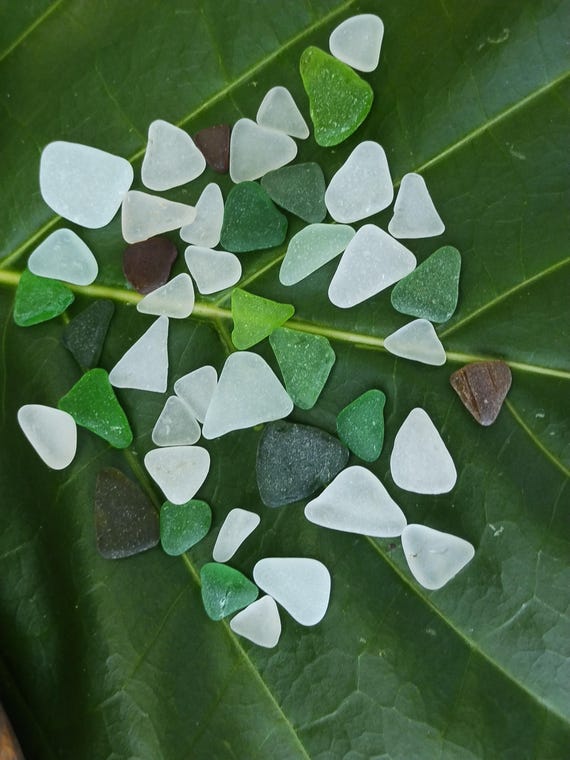Kauai Triangle Sea glass Blue Sea glass Green Sea glass Kauai Beach Sea glass Beach Sea Glass Jewelry Sea Glass Ocean Sea Glass Rare