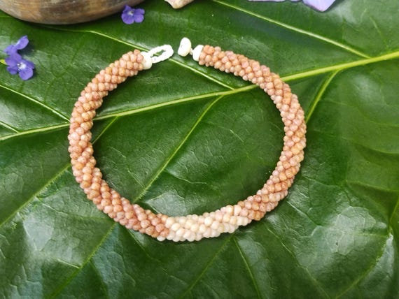 Kahelelani Shell Anklet Puka Shell Anklet Rare Shells - Mermaids Jewelry Rare Kauai Shells Hawaiian Eco Freindly Gathered Shell Jewelry