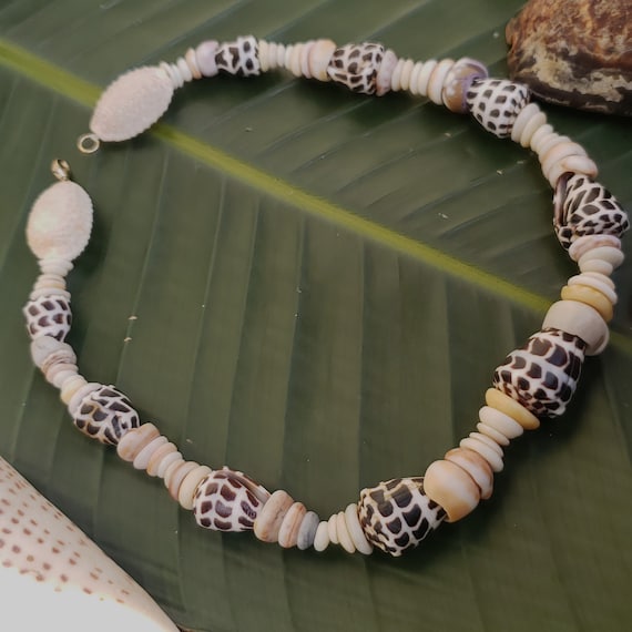Puka Shell Necklace Puka Shell Lei Kauai Puka Shell Jewelry Rare Shells Kauai Made Hawaiian Style Gathered Eco Freindly Collected Shells
