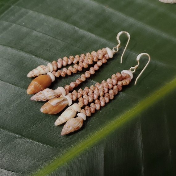 Kahelelani Shell Shell Earrings Puka Shell Earrings Hawaii Shell Jewelry Island Earrings Niihau Shell Niihau Shell Earrings Kahelelani Shell