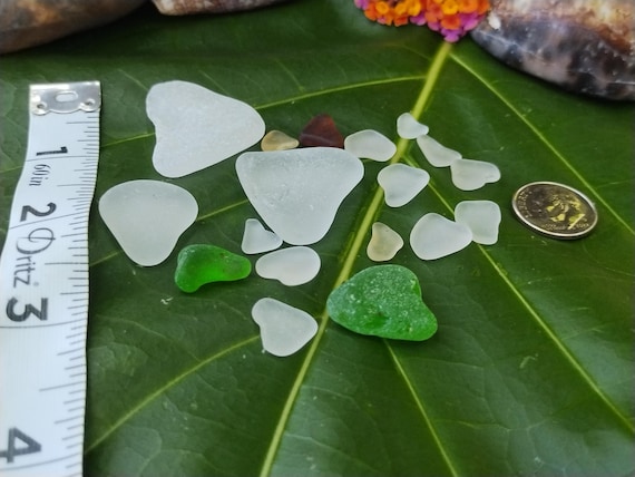 Heart Sea glass Sea glass Green Sea glass Kauai Beach Sea glass Beach Sea Glass Jewelry Sea Glass Ocean Sea Glass Rare Sea glass Sea Glass