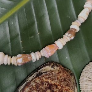 Puka Shell Necklace Puka Shell Lei Kauai Puka Shell Jewelry Rare Shells Kauai Made Hawaiian Style Gathered Eco Freindly Collected Shells