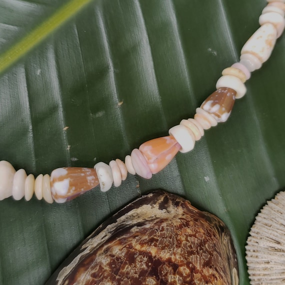 Puka Shell Necklace Puka Shell Lei Kauai Puka Shell Jewelry Rare Shells Kauai Made Hawaiian Style Gathered Eco Freindly Collected Shells