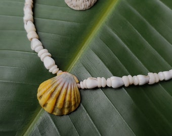 【★ココア★】希少 カヘレラニ＆サンライズシェル ネックレス シェルレイ サンライズシェルレイ カウアイ カヘレラニ シェルレイ ハワイ シェル