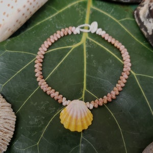 Sunrise Shell Bracelet Shell Bracelet Puka Shell Jewelry Natural Shell Bracelet Kahelelani Shell Jewelry Kauai Sunrise Shells Sunrise Shell