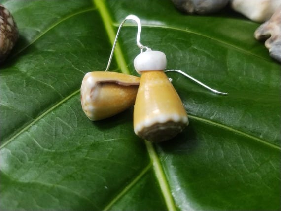 Puka Shell Earrings Hawaiian Style Jewelry  Kauai Mermaids Earrings Puka Shell Jewelry Puka Shell Earrings Hawaii Shell Jewelry Puka Shells
