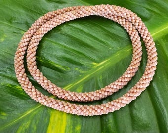 Kauai Kahelelani Shell Lei: Kahelelani Shells, 50lb Nylon String, Rare Kauai Heirloom Necklace,