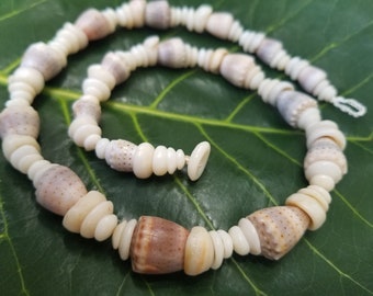 Puka Shell Necklace Puka Shell Lei Kauai Puka Shell Jewelry Rare Shells Kauai Made Hawaiian Style Gathered Eco Freindly Collected Shells