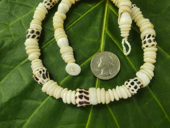 Puka Shell Necklace Puka Shell Lei Kauai Puka Shell Jewelry Rare Shells Kauai Made Hawaiian Style Gathered Eco Freindly Collected Shells