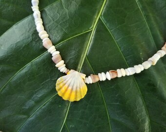 ニイハウ シェル レイ: サンライズ シェル ネックレス、ライキ シェル