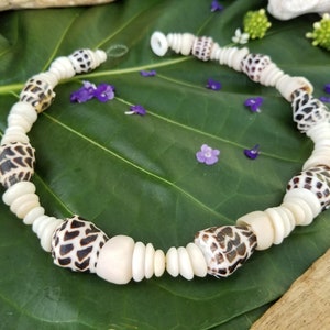 Puka Shell Necklace Puka Shell Lei Kauai Puka Shell Jewelry Rare Shells Kauai Made Hawaiian Style Gathered Eco Freindly Collected Shells