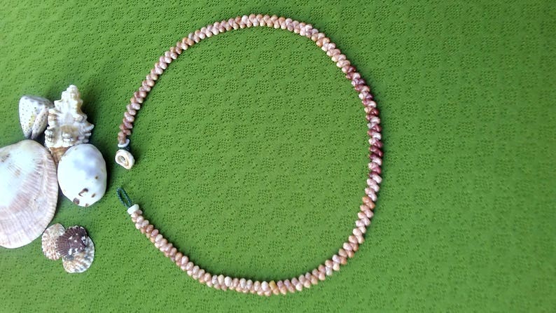 Shell Necklace Kauai Necklace Shell Lei Kauai Shells Shell Necklace Hawaii Shell Jewelry Rare Shells Beach Jewelry