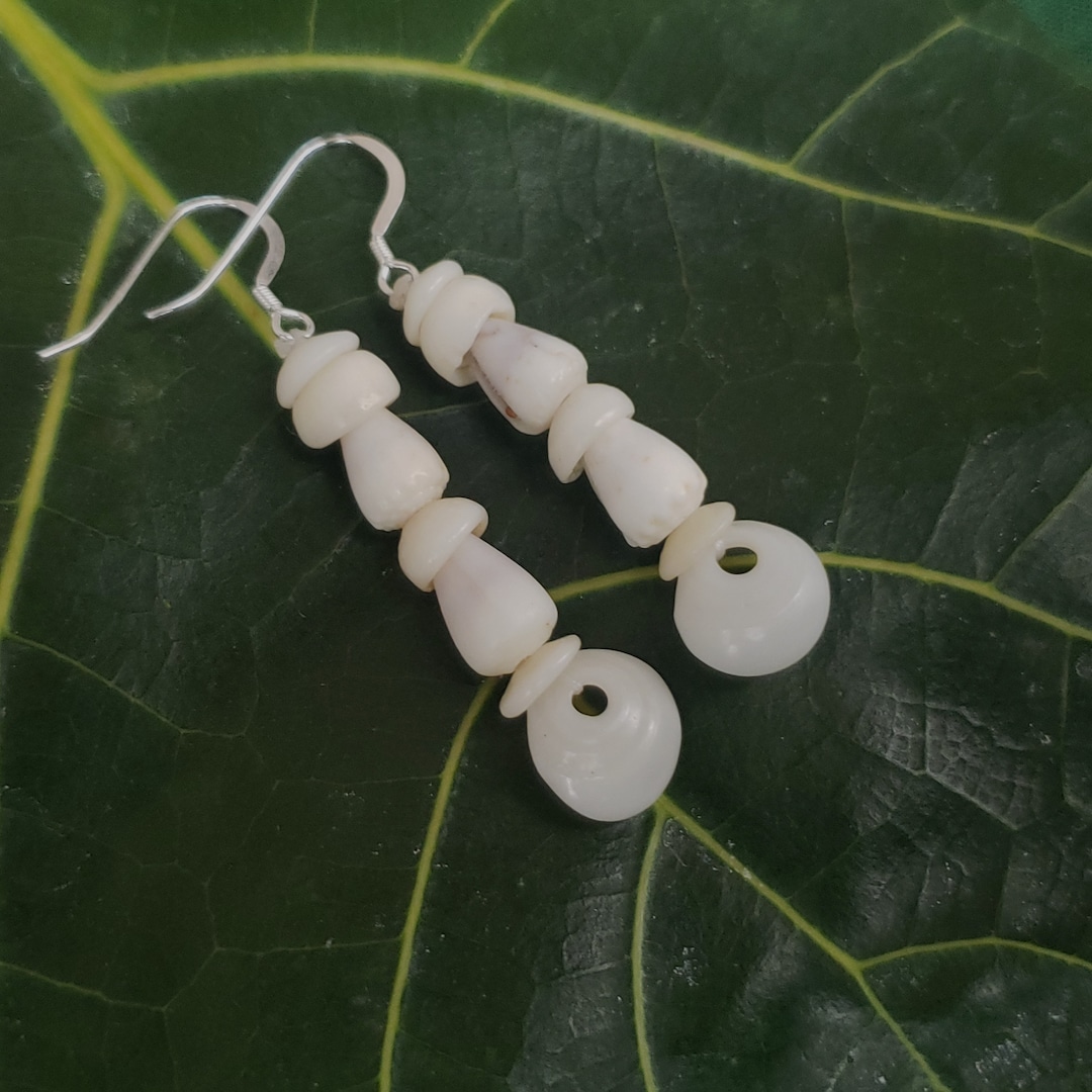 Puka Shell Earrings Hawaiian Style Jewelry Kauai Mermaids Earrings Puka Shell Jewelry Puka Shell