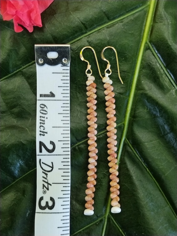 Kahelelani Shell Earrings: 14kt Gold Filled, Hawaiian Shell Jewelry, Kauai  Island Jewelry, Beach Earrings