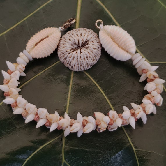Kahelelani Shell Bracelet: 7.75' Inch, 14kt Gold Filled Lobster Claw Clasp, Granulate Cowrie Shells, Momi Shells, Hawaiian Shell Jewelry