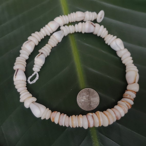 Puka Shell Necklace Puka Shell Lei Kauai Puka Shell Jewelry Rare Shells Kauai Made Hawaiian Style Gathered Eco Freindly Collected Shells