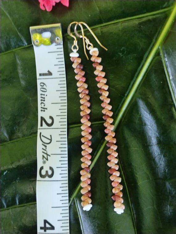 Kahelelani Shell Earrings, 14kt Gold Filled, Hawaiian Shell Jewelry