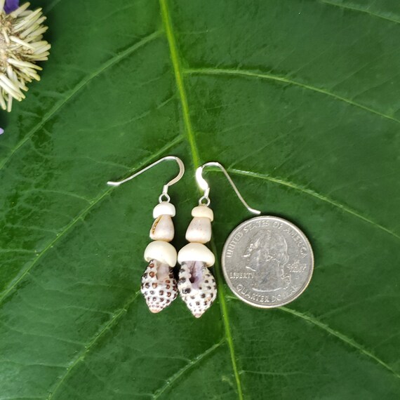 Drupe Shell Earrings Hawaiian Style Jewelry Eco Friendly Collected Hawaiian Grape Drupe Shells Kauai Mermaids Puka Shell Jewelry Puka Shell
