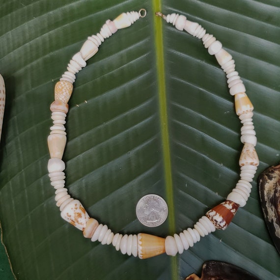 Puka Shell Necklace Puka Shell Lei Kauai Puka Shell Jewelry Rare Shells Kauai Made Hawaiian Style Gathered Eco Freindly Collected Shells
