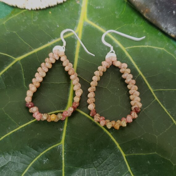 Seashell Earrings Kauai Kahelelani Earrings Hoop Earrings Authentic Kauai Kahalelani Shells Jewelry Hoop Earrings Kahelelani Niihau Shell