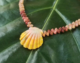 Sunrise Shell Anklet Puka Shells Beach Anklet Natural Shell Jewelry Hawaiian Jewelry Kauai Kahelelani Shell Jewelry Niihau Shell Jewelry