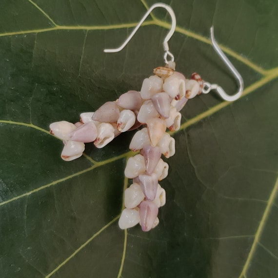 Puka Shell Earrings Hawaiian Style Jewelry Eco Friendly Collected Handmade On Kauai Mermaids Tears Puka Shell Jewelry Puka Shell Earrings