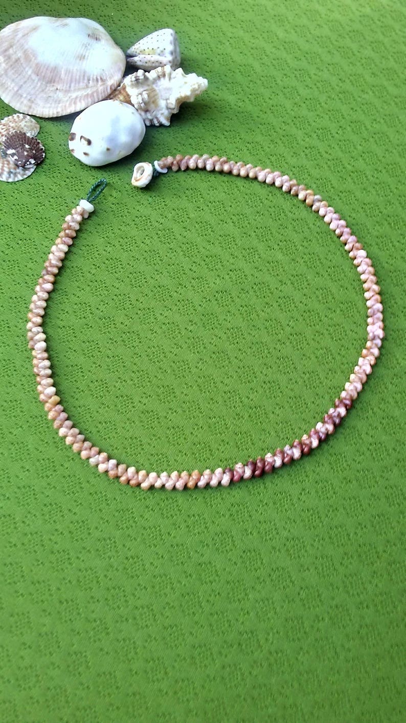 Shell Necklace Kauai Necklace Shell Lei Kauai Shells Shell Necklace Hawaii Shell Jewelry Rare Shells Beach Jewelry