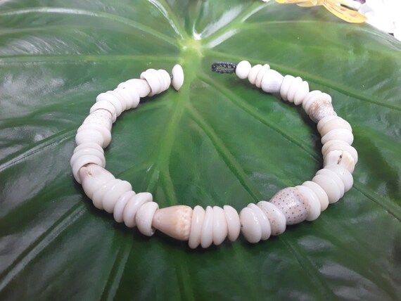 Puka Shell Bracelet Hawaiian Puka Shell Jewelry Puka Shells - Beach Bracelet Kauai Puka Shell Bracelet Island Seashell Jewelry- Eco Friendly