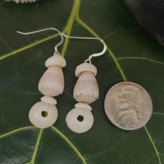 Puka Shell Earrings Hawaiian Style Jewelry  Kauai Mermaids Earrings Puka Shell Jewelry Puka Shell Earrings Hawaii Shell Jewelry Puka Shells