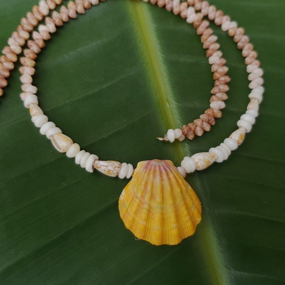 Sunrise Shell Lei Kauai Kahelelani Shell Lei Hawaii Shells Beach Jewelry Eco-Friendly Collected Rare Shells Island Mermaid Sunrise Shell