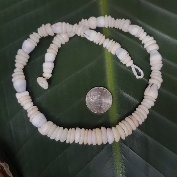 Puka Shell Necklace Puka Shell Lei Kauai Puka Shell Jewelry Rare Shells Kauai Made Hawaiian Style Gathered Eco Freindly Collected Shells