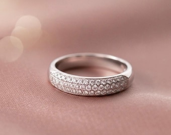 Classic Customized Pure Gold 9k Ring (White) Engagement Pretty Ring