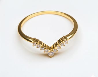 Customized Pure Gold 9k Ring (Yellow) Engagement Pretty Ring Wedding Party