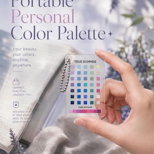 True Summer | Portable Colour Palette, Acrylic Colour watch |  Transparent Personal Color Analysis Kit