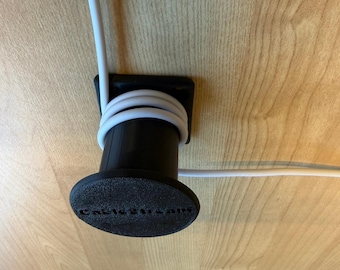 Under-Desk Cable Spools, 2 Sizes, Heavy Duty, Over-Engineered Minimalist Desk Cable Management by CableStream