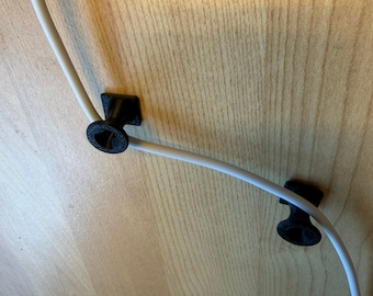 Under-Desk Cable Angle Guides, Universal Size, Heavy Duty, Over-Engineered Minimalist Desk Cable Management by CableStream